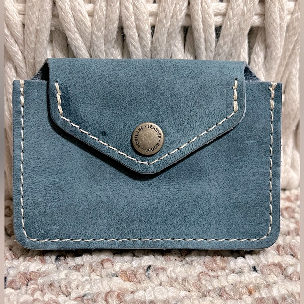Portland Leather Goods Aqua Lovebug Plus Wallet
